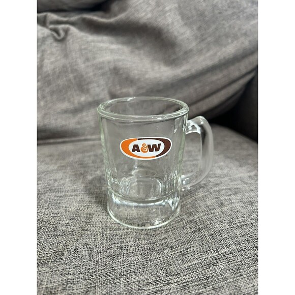 A&W Other - A&W Root Beer Mini Mug Oval Logo Original Authentic 3 1/4” Tall Vintage